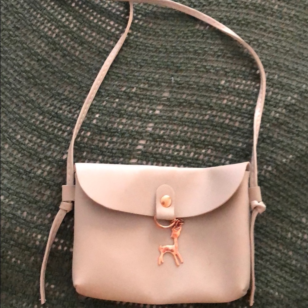 Gray crossbody satchel